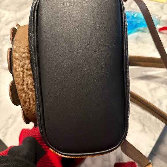 Loungefly Black and Gold Embossed Backpack